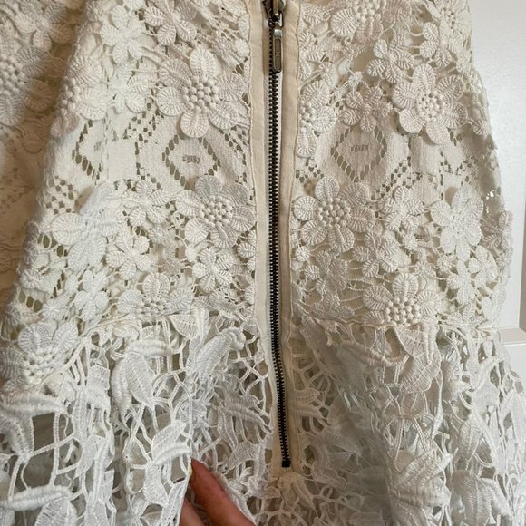 ARTELIER NICOLE MILLER Lace Peplum Top - Picture 3 of 8